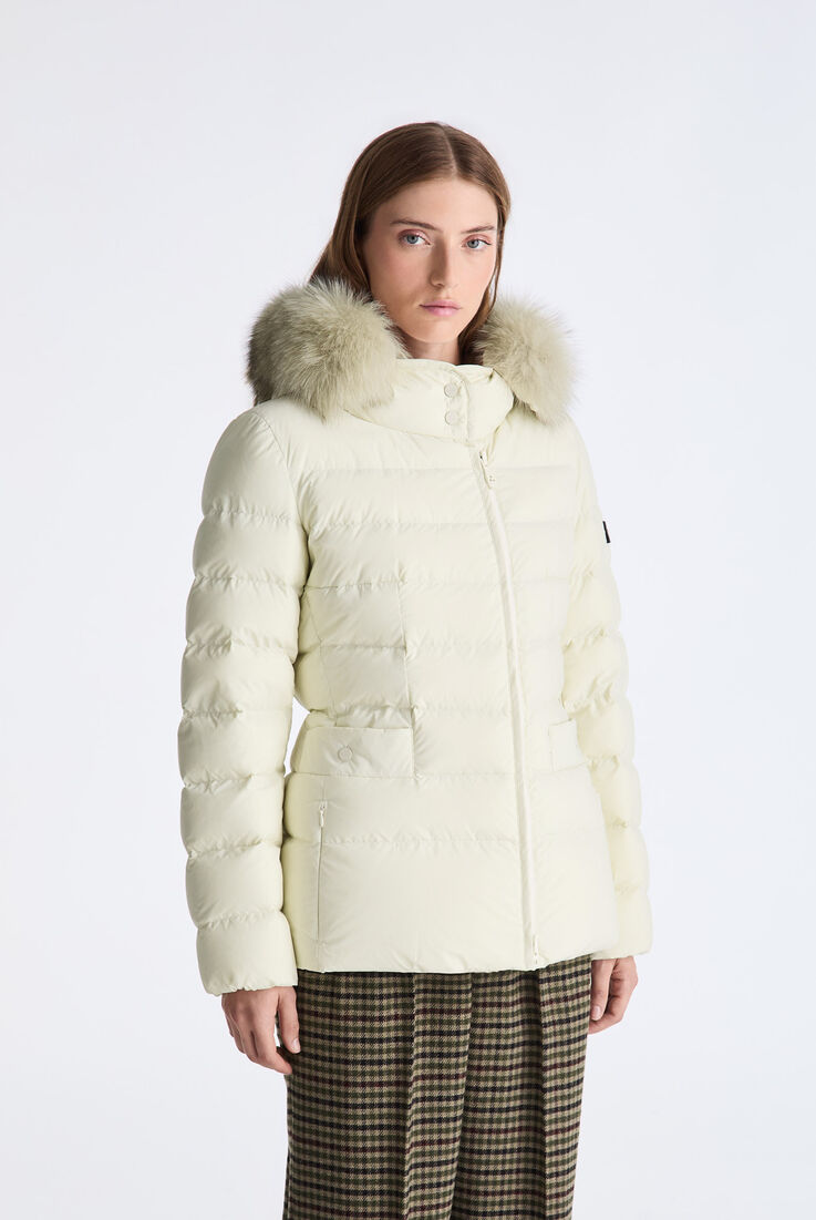 Short Hooded Down Jacket with Fur  Peuterey - medium