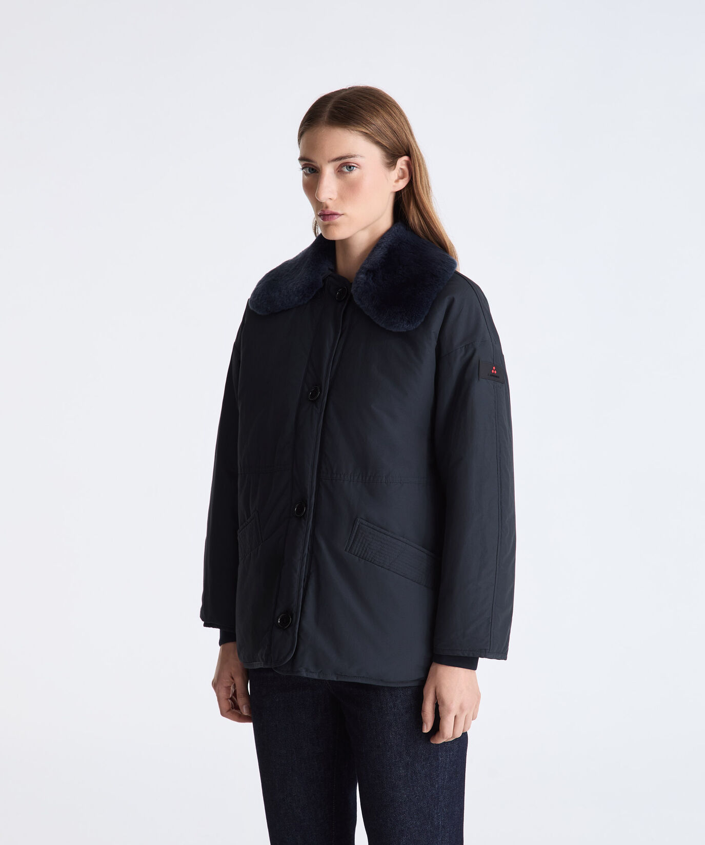 Reversible Jacket with Detachable Fur Collar  Peuterey - large image number 1