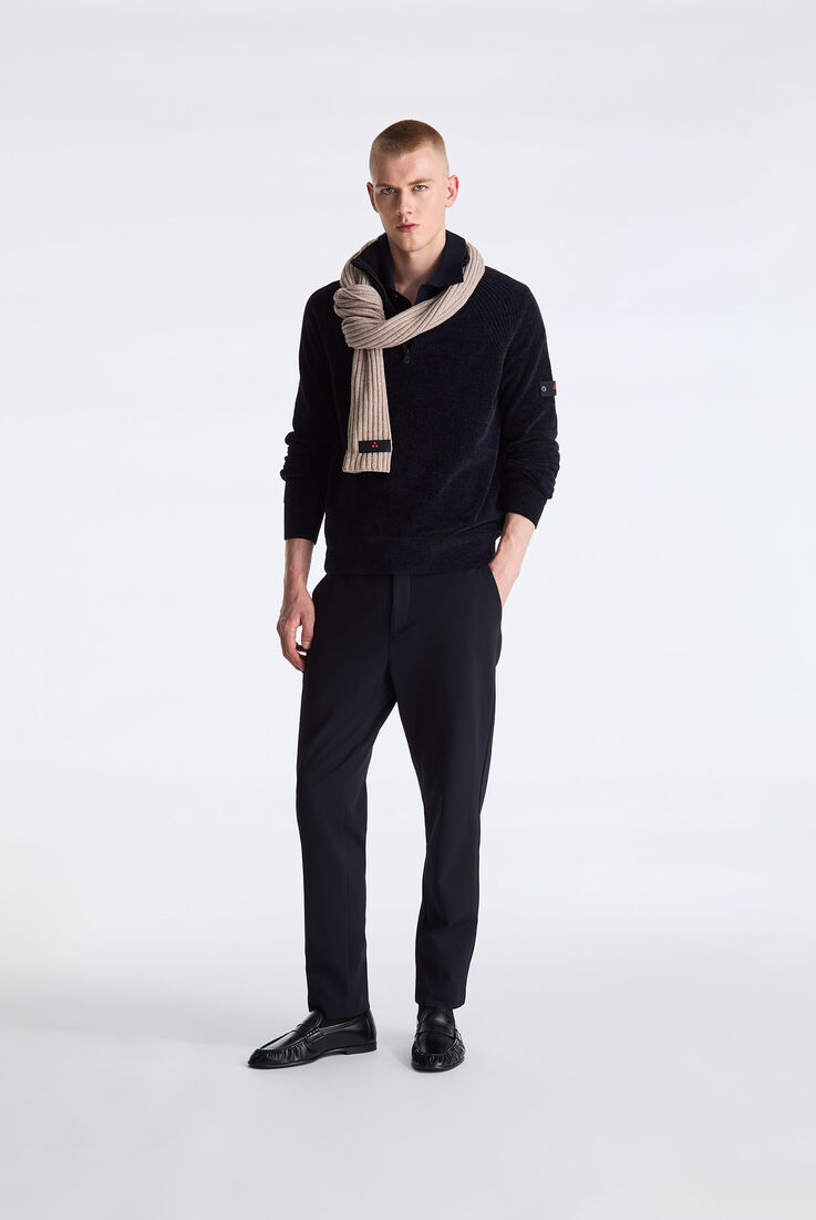 Plain Chenille Sweater with Half Zip  Peuterey - medium