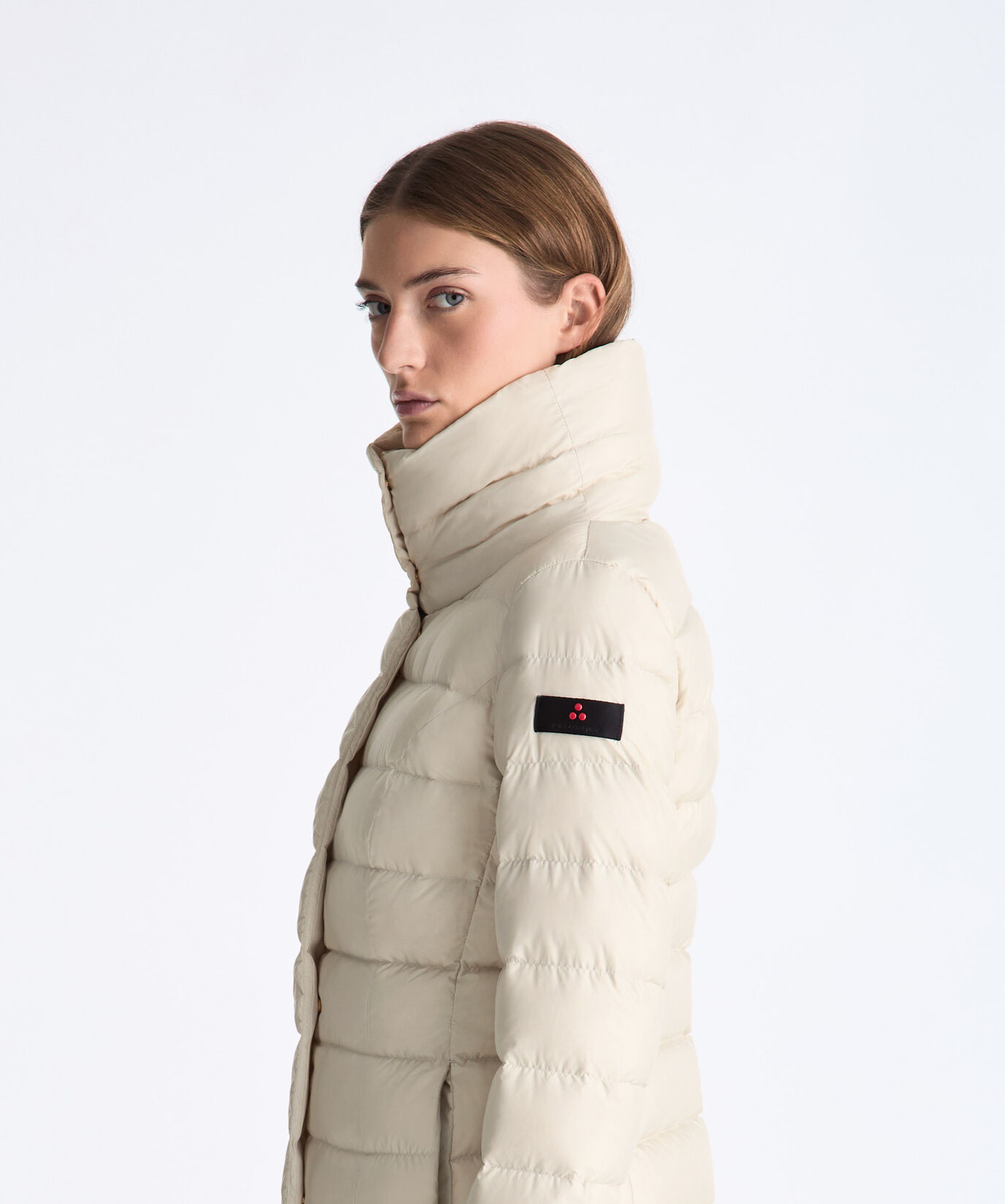 Lange schmale Daunenjacke mit hohem Kragen  Peuterey - large
