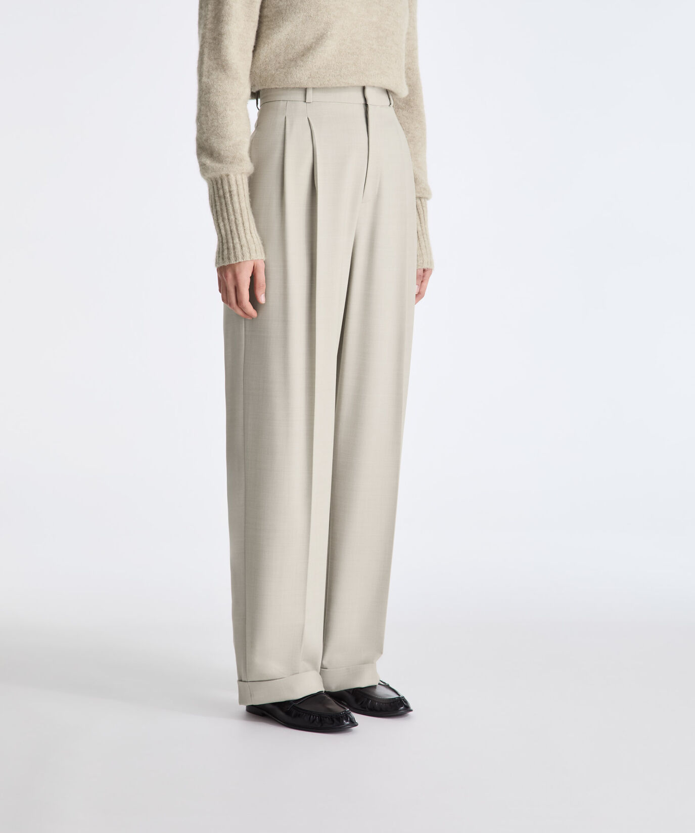 Worst Wool Blend Tailored Trousers  Peuterey - large image number 1
