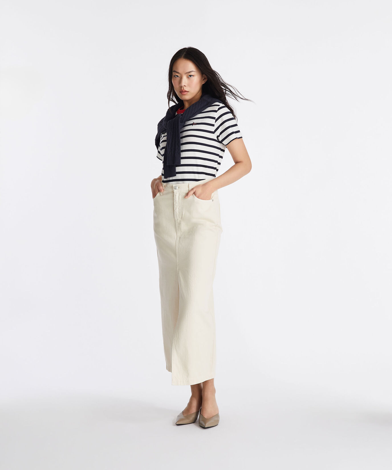 Cotton skirt with front slit  Peuterey - large image number 0