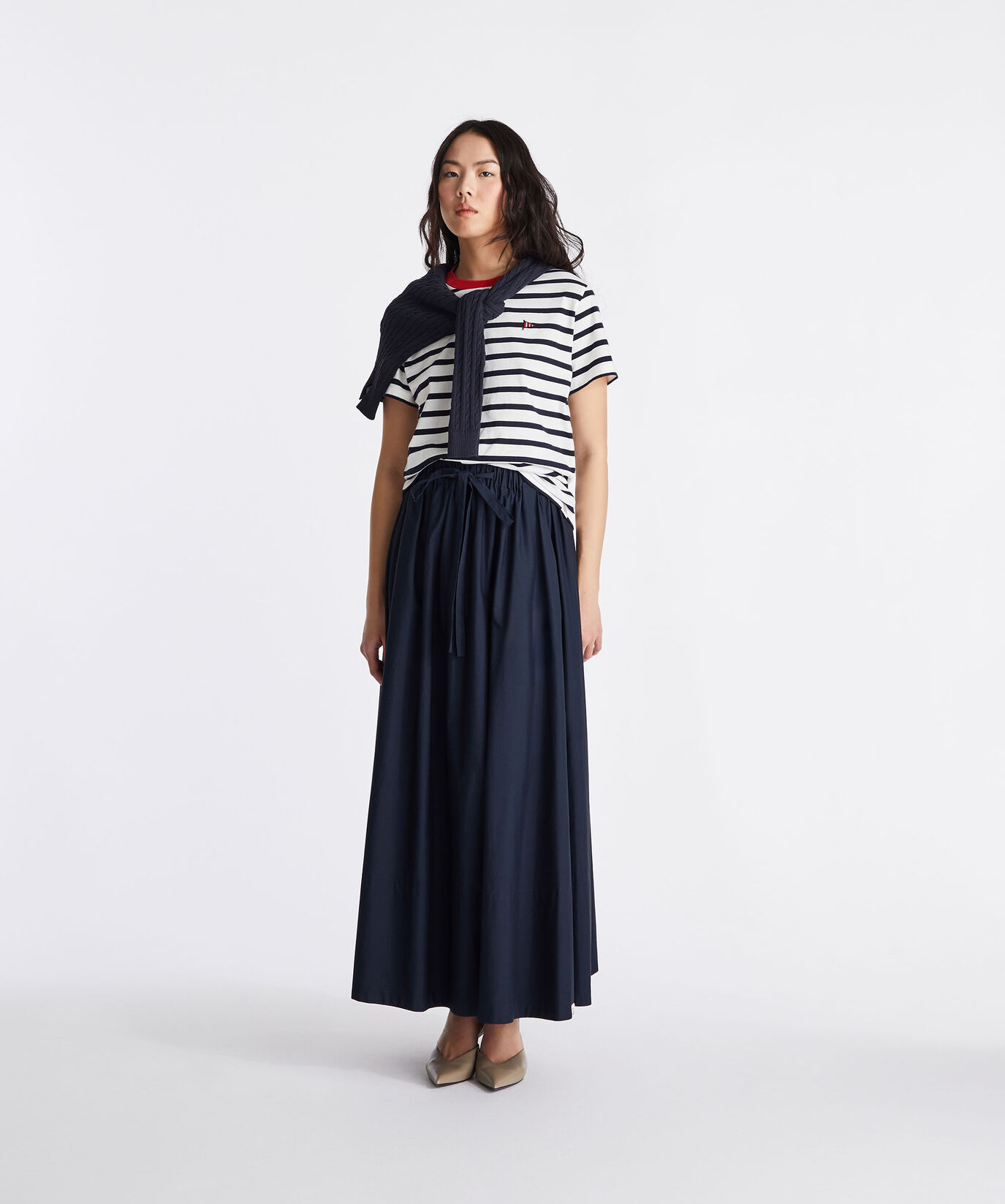 Striped T-shirt with contrasting colour collar  Peuterey - large image number 0
