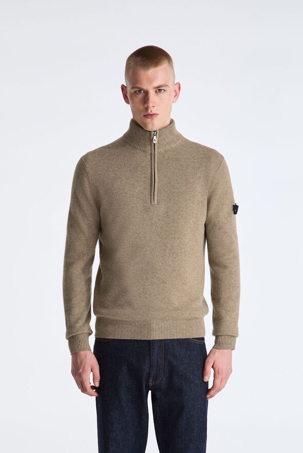 Pullover aus Yakwolle mit halbem Rei&szlig;verschluss  Peuterey - medium