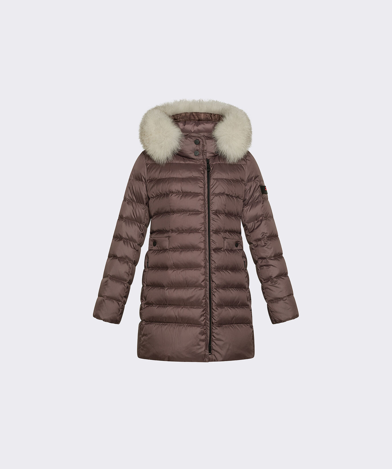 Hooded Down Jacket with Fur Edging  Peuterey - large image number 0