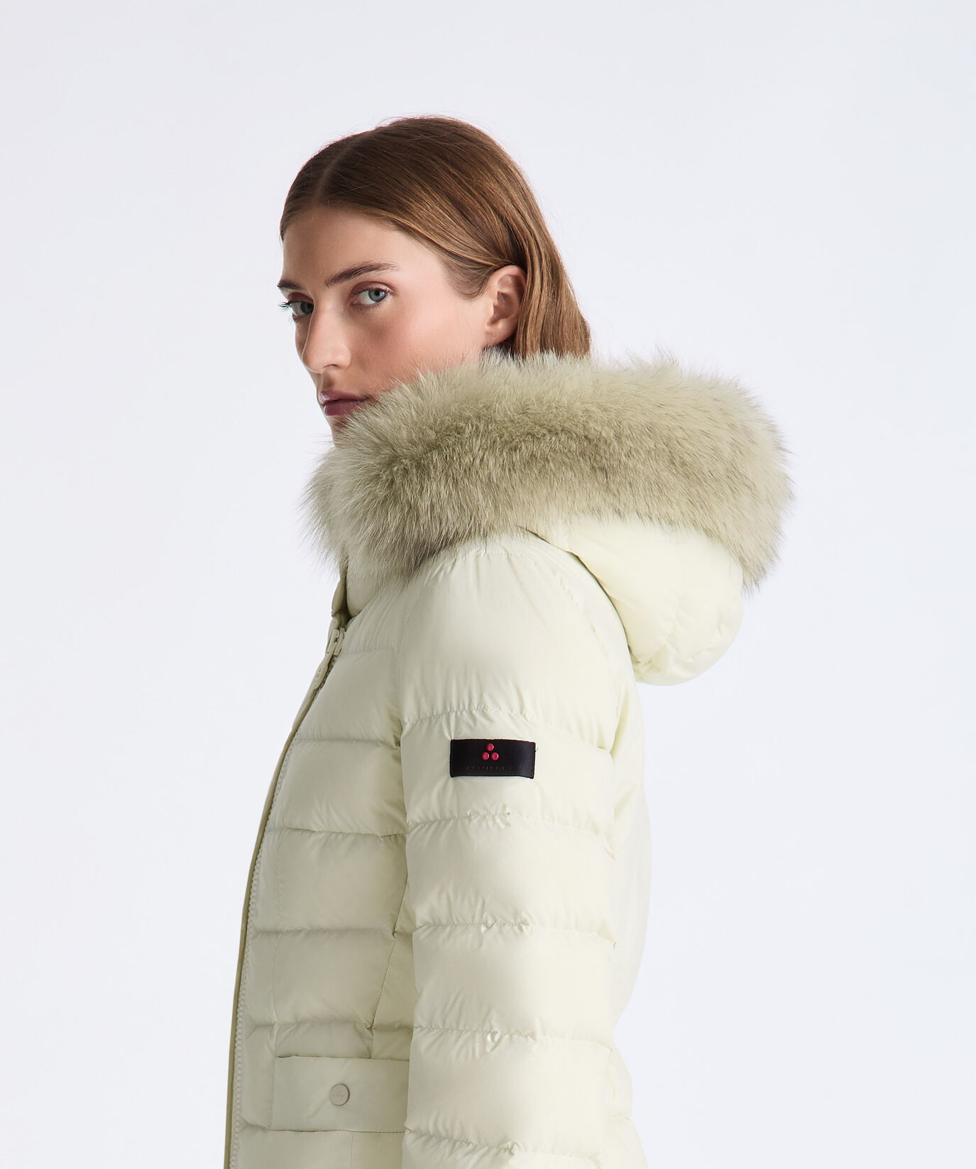 Short Hooded Down Jacket with Fur  Peuterey - large