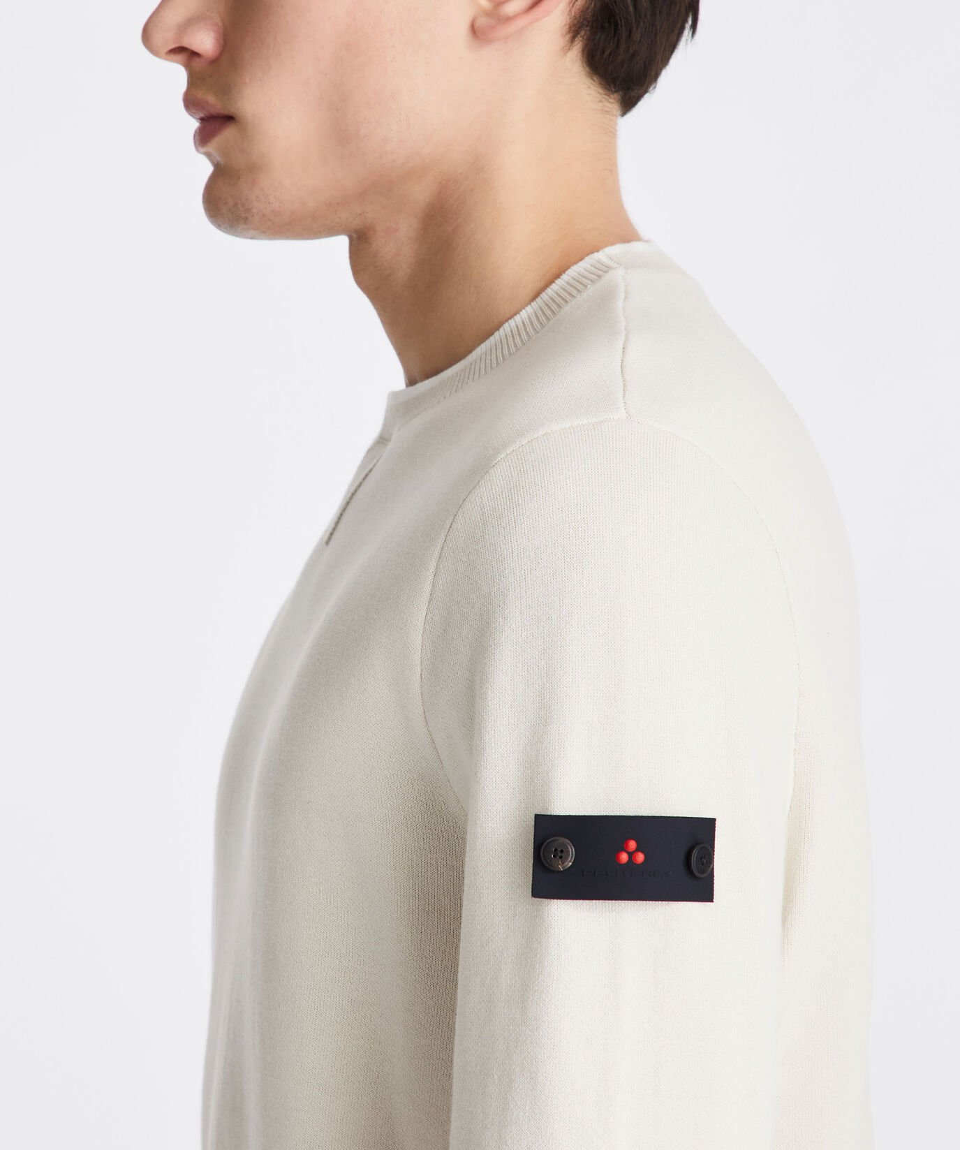 Pull en coton et nylon m&eacute;lang&eacute;s effet sweat-shirt  Peuterey - large image number 4