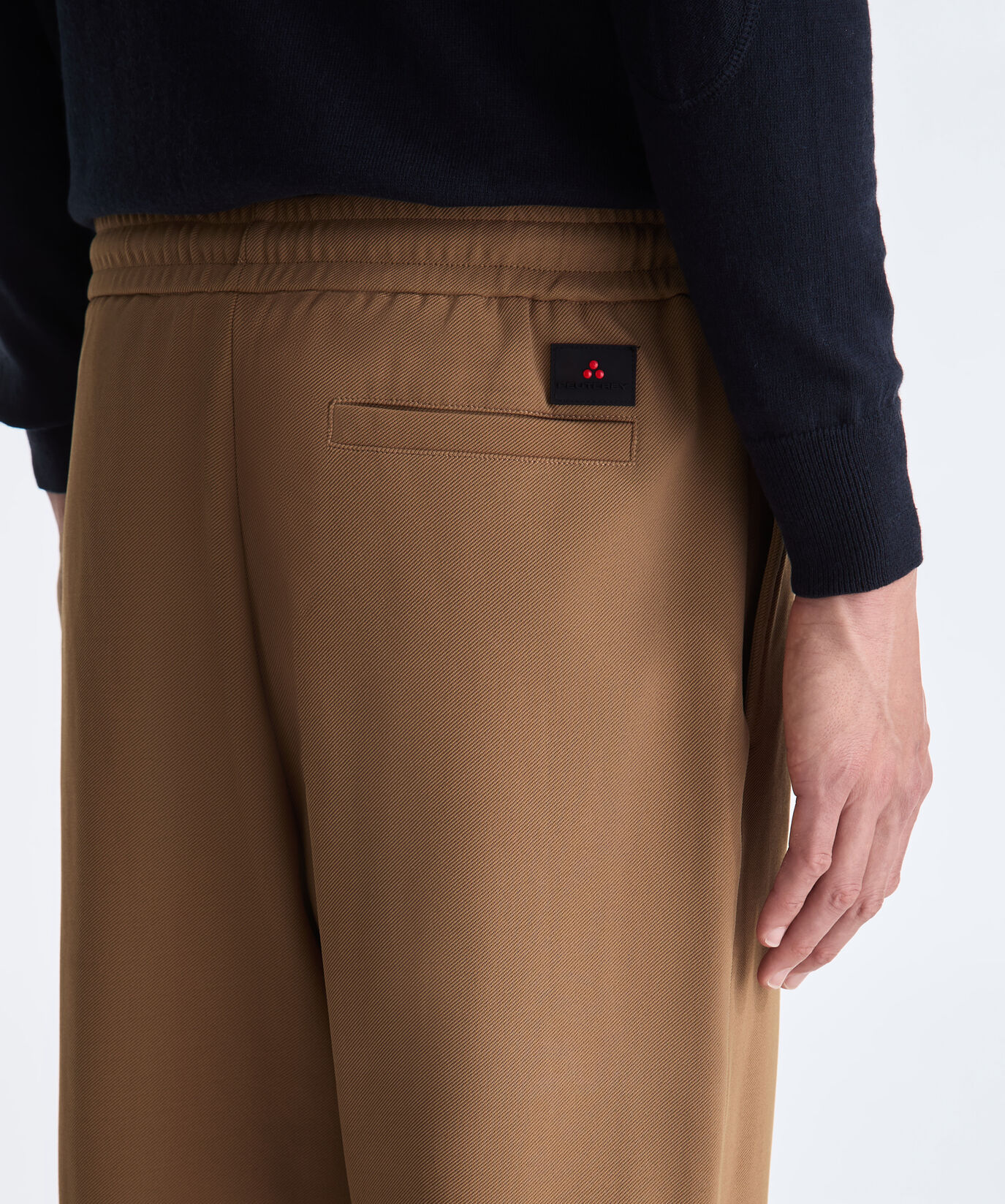 Stretch Nylon Cavalry Twill Jersey Joggers  Peuterey - large