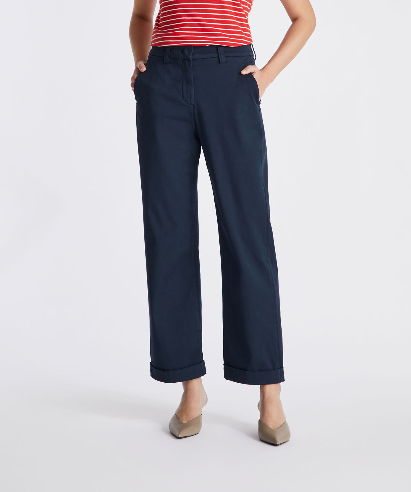 Pantalones de gabardina de algod&oacute;n el&aacute;stico  Peuterey - large image number 1