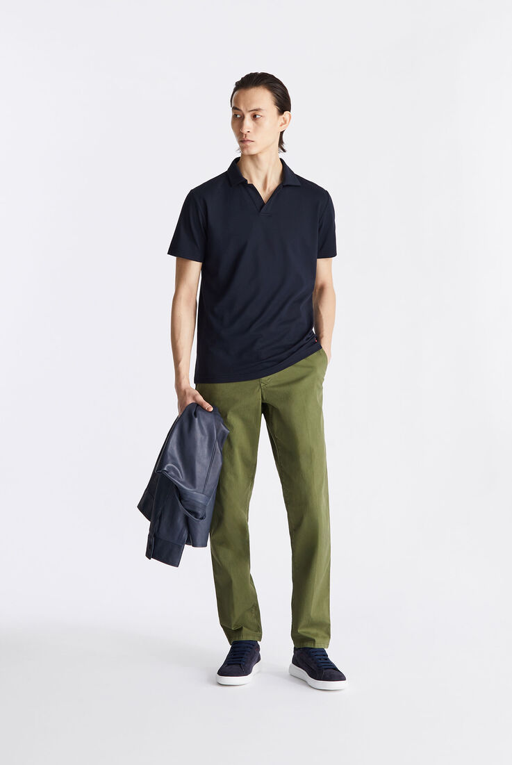 Polo en tricot de coton, au point piqu&eacute;  Peuterey - medium