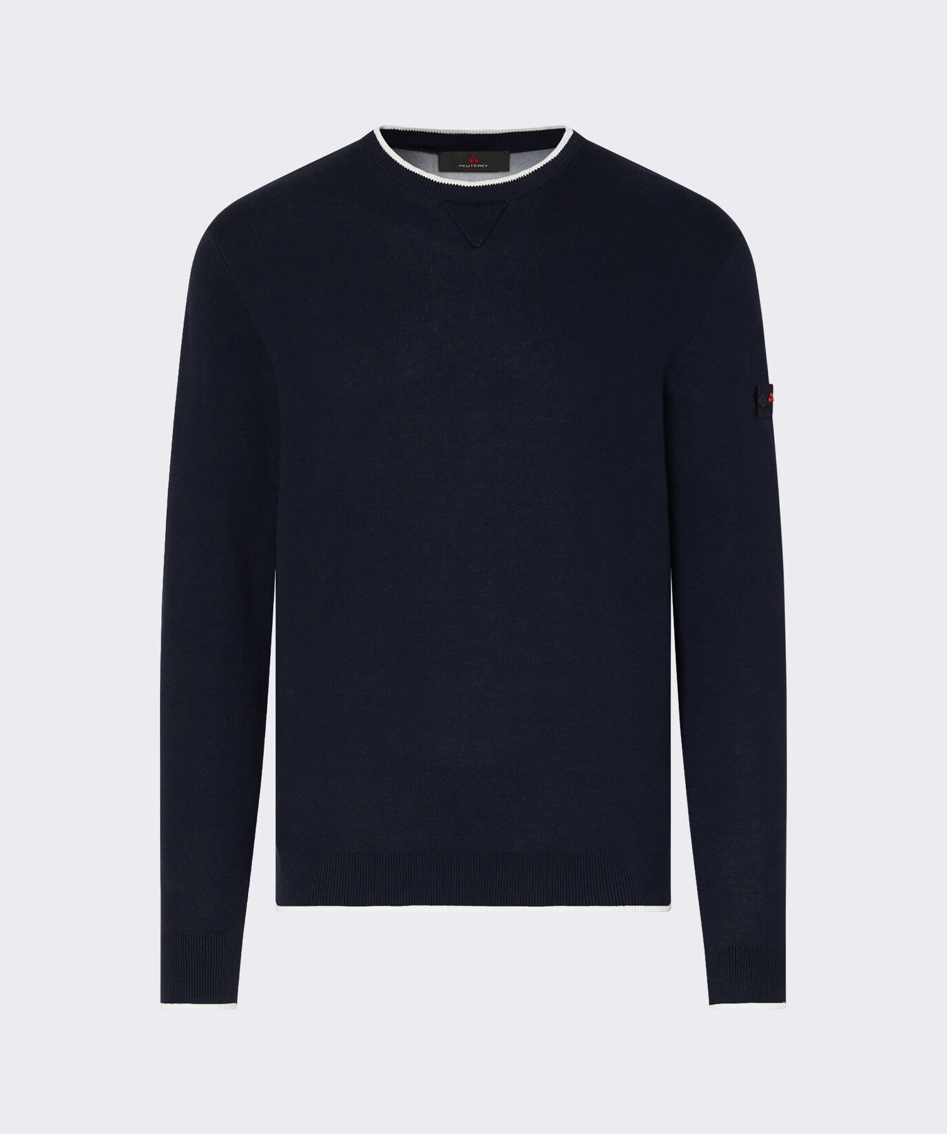 Pull en coton et nylon m&eacute;lang&eacute;s effet sweat-shirt  Peuterey - large