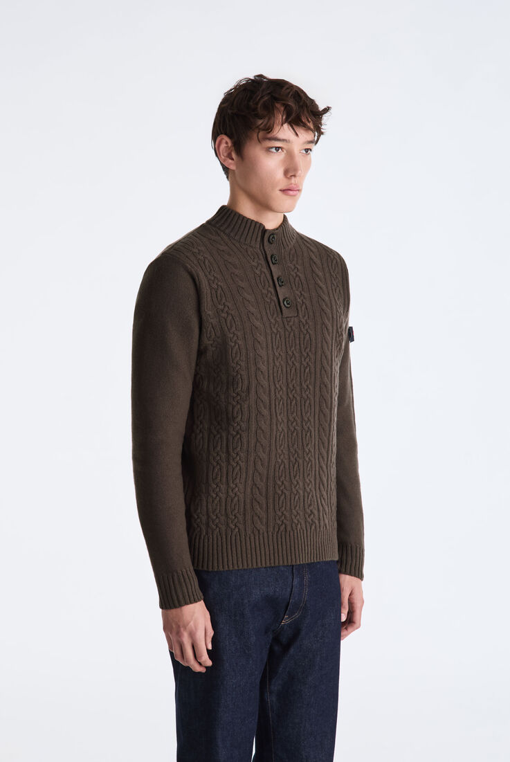Cable-knit Sweater with Buttons  Peuterey - medium