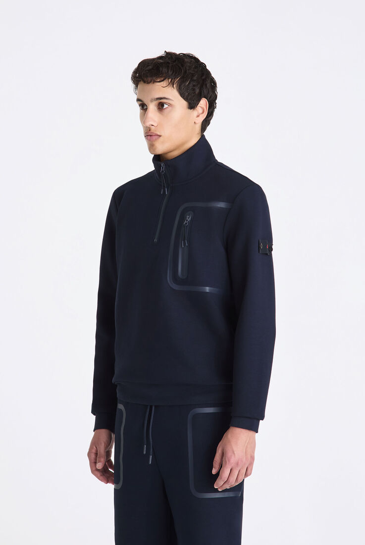 Sweat-shirt &agrave; col roul&eacute; avec demi-zip  Peuterey - medium