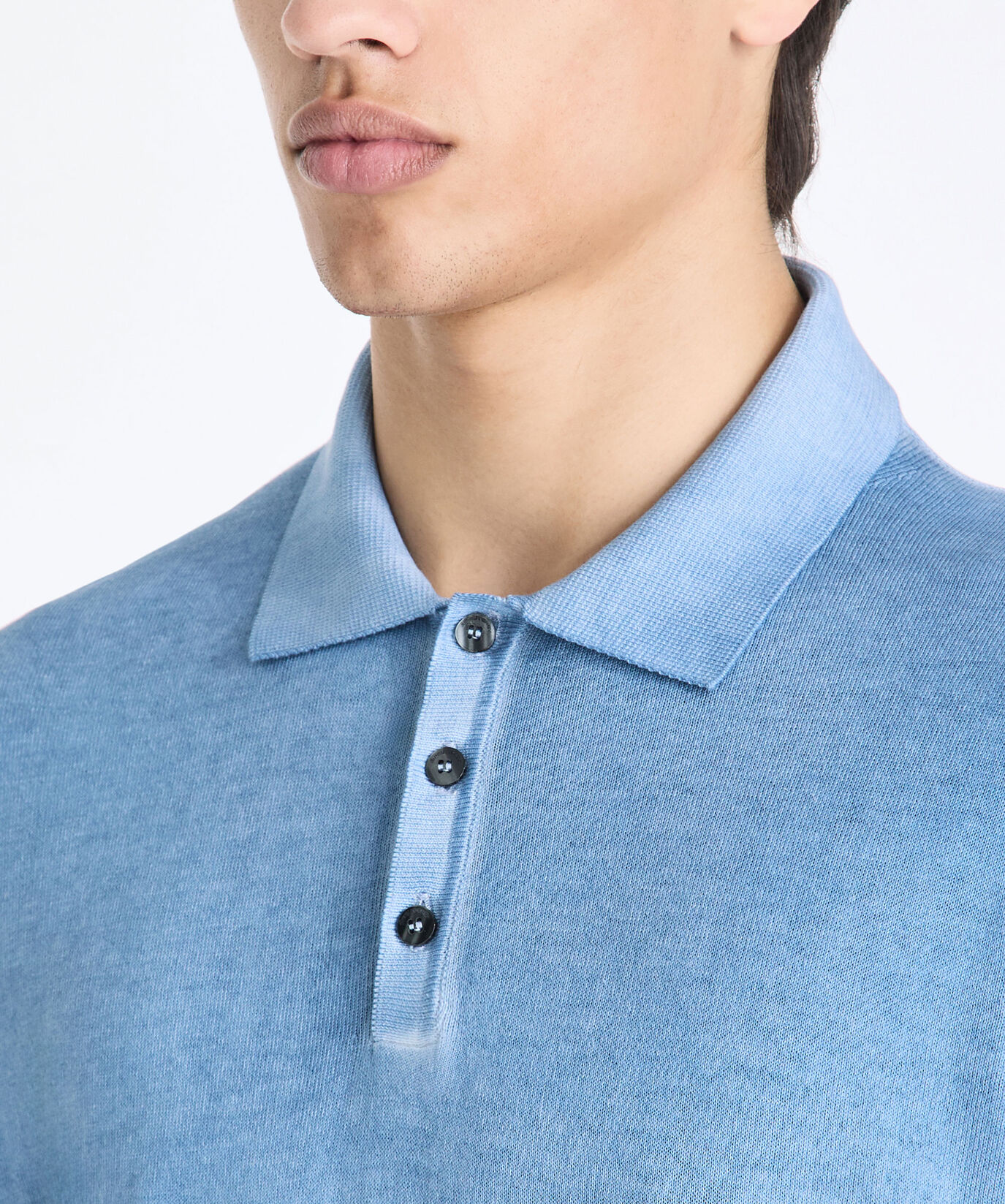 Cotton crepe knit polo shirt  Peuterey - large image number 2