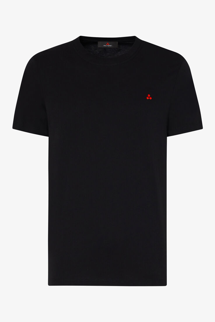 T-Shirt aus Baumwolle mit aufgesticktem Logo  Peuterey - still-fondo-neutro