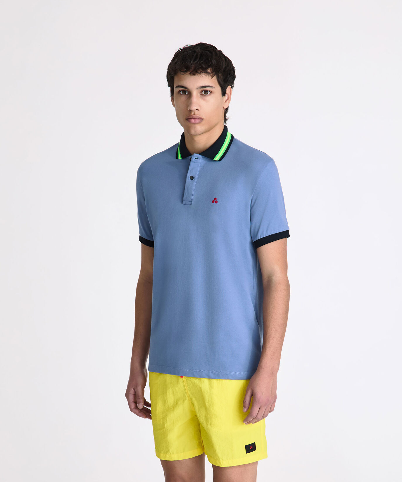 Poloshirt aus Baumwollstretch-Pikee mit Neondetails  Peuterey - large image number 1