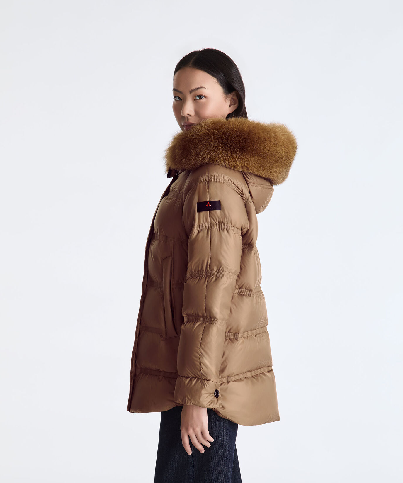 Puffer Jacket with Fur Edging  Peuterey - large image number 2