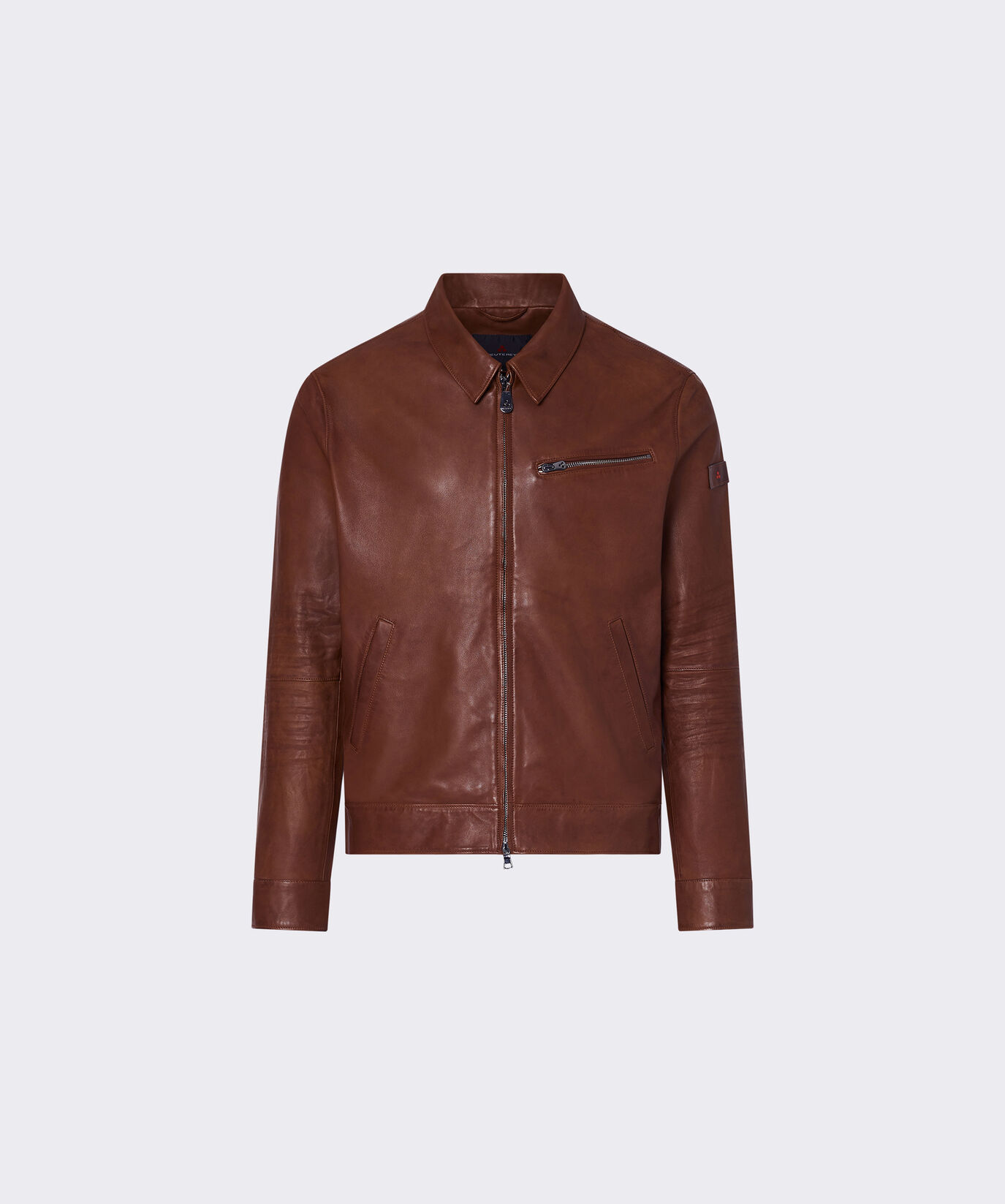 Leather jacket with collar  Peuterey - large