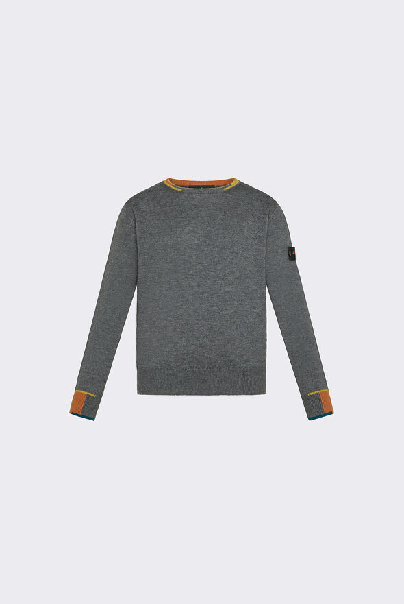 Wool and Polyester Sweater with Colourful Details  Peuterey - medium