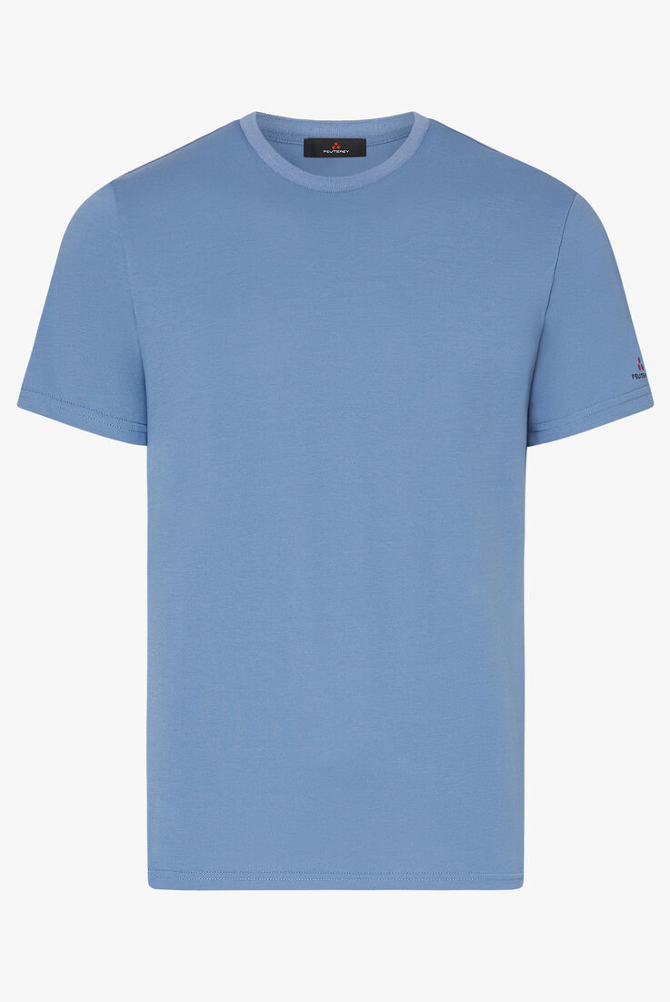 Camiseta de piqu&eacute; el&aacute;stico de algod&oacute;n y seda  Peuterey - still-fondo-neutro