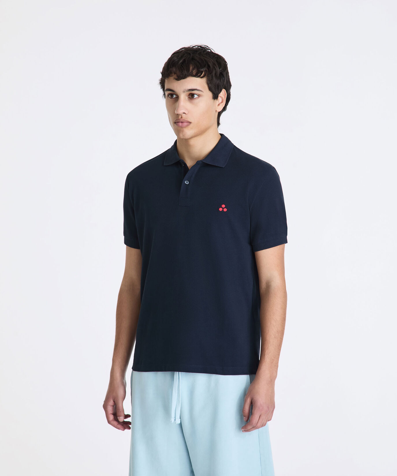 Cotton pique polo shirt with embroidered logo  Peuterey - large image number 1