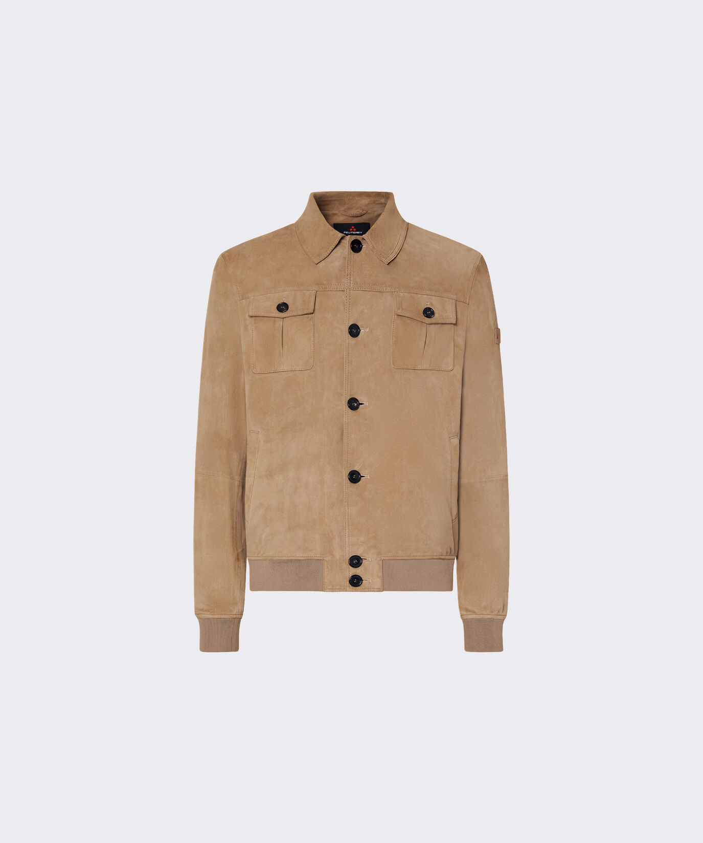 Suede jacket with horn effect buttons  Peuterey - large