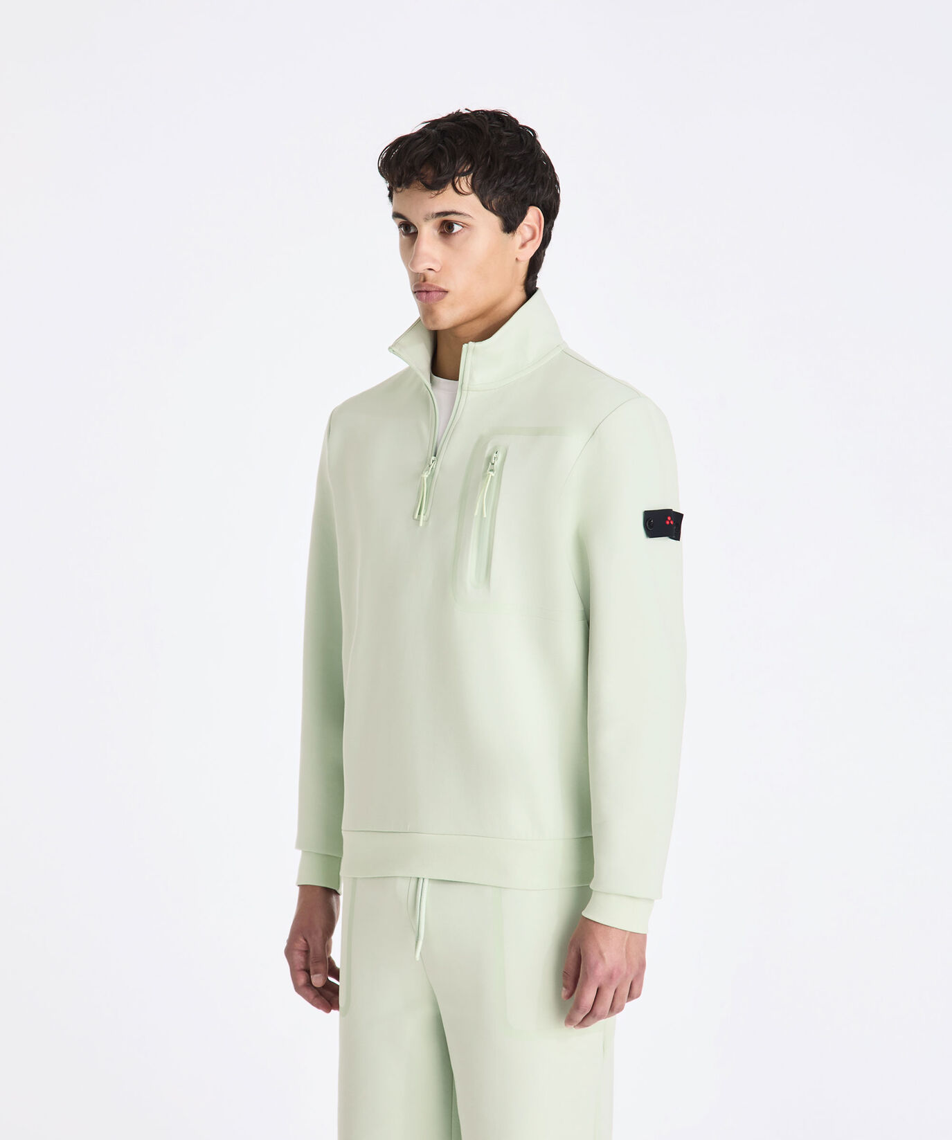 Sweat-shirt &agrave; col roul&eacute; avec demi-zip  Peuterey - large image number 1