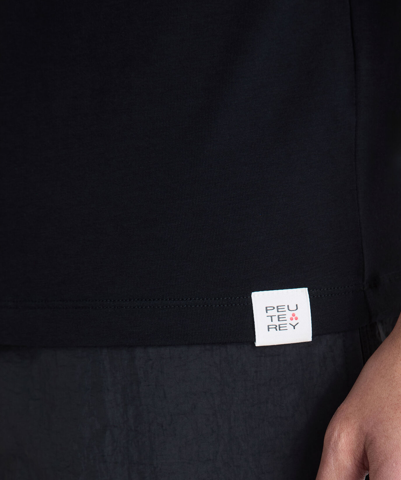 Stretch cotton T-shirt with printed logo  Peuterey - large image number 2
