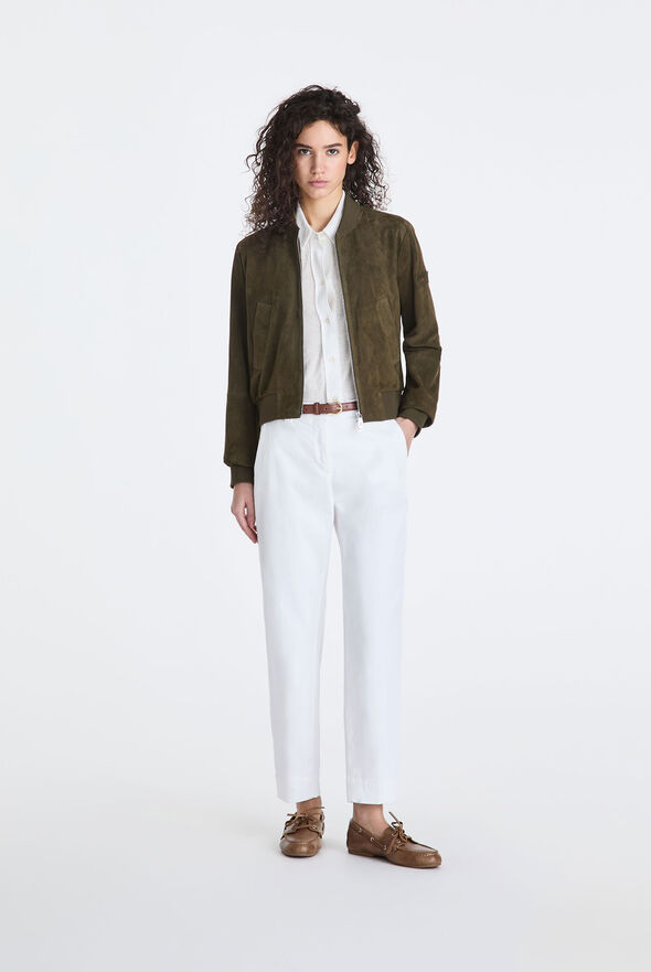 Bomber corto in pelle scamosciata  Peuterey - medium