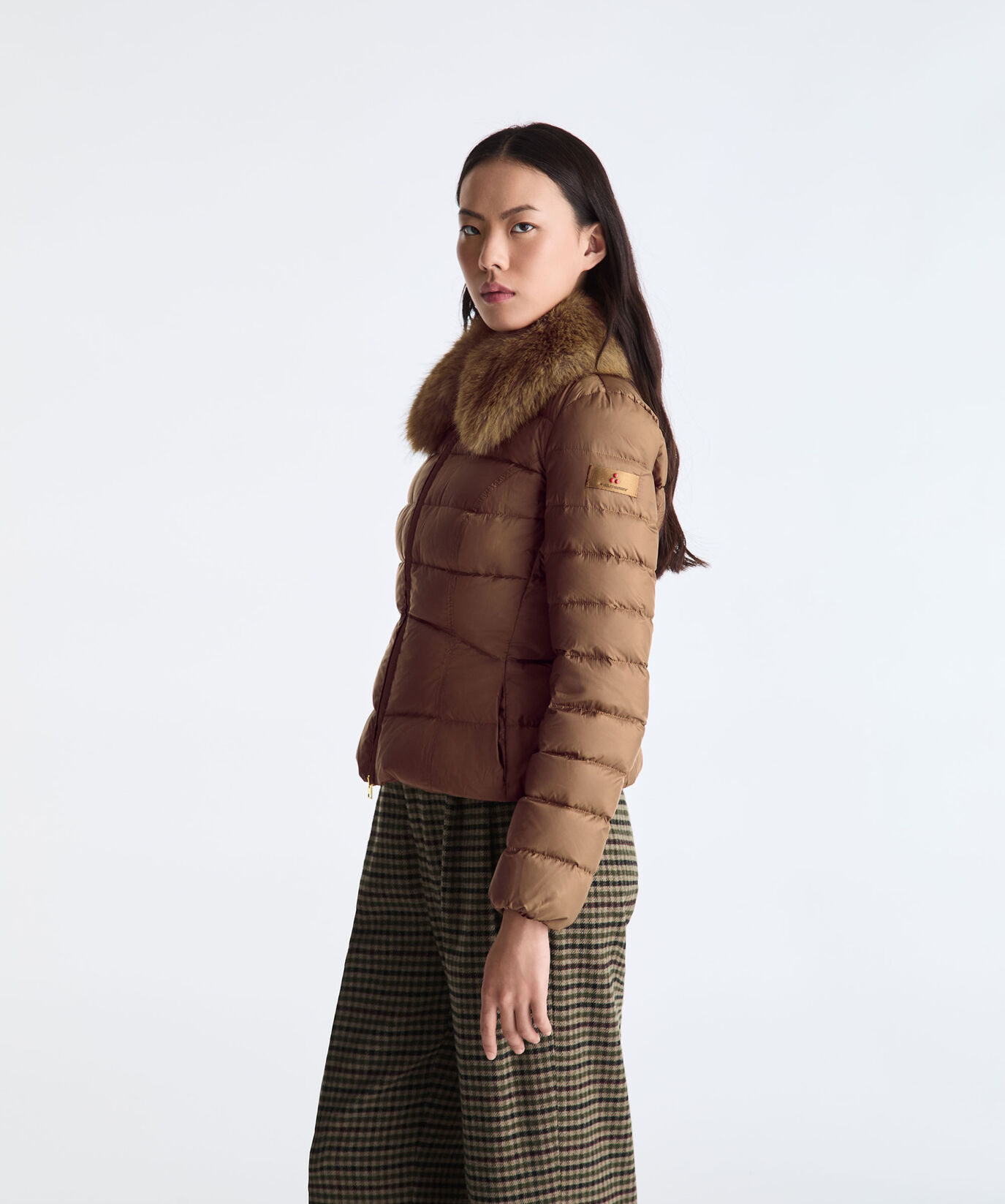 Kurze Daunenjacke mit Kunstfell  Peuterey - large