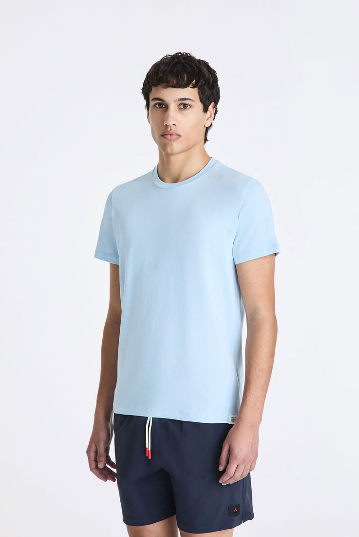 Stretch cotton T-shirt with printed logo  Peuterey - medium