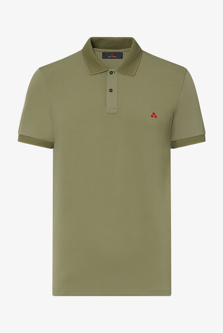 Stretch nylon pique polo shirt  Peuterey - still-fondo-neutro
