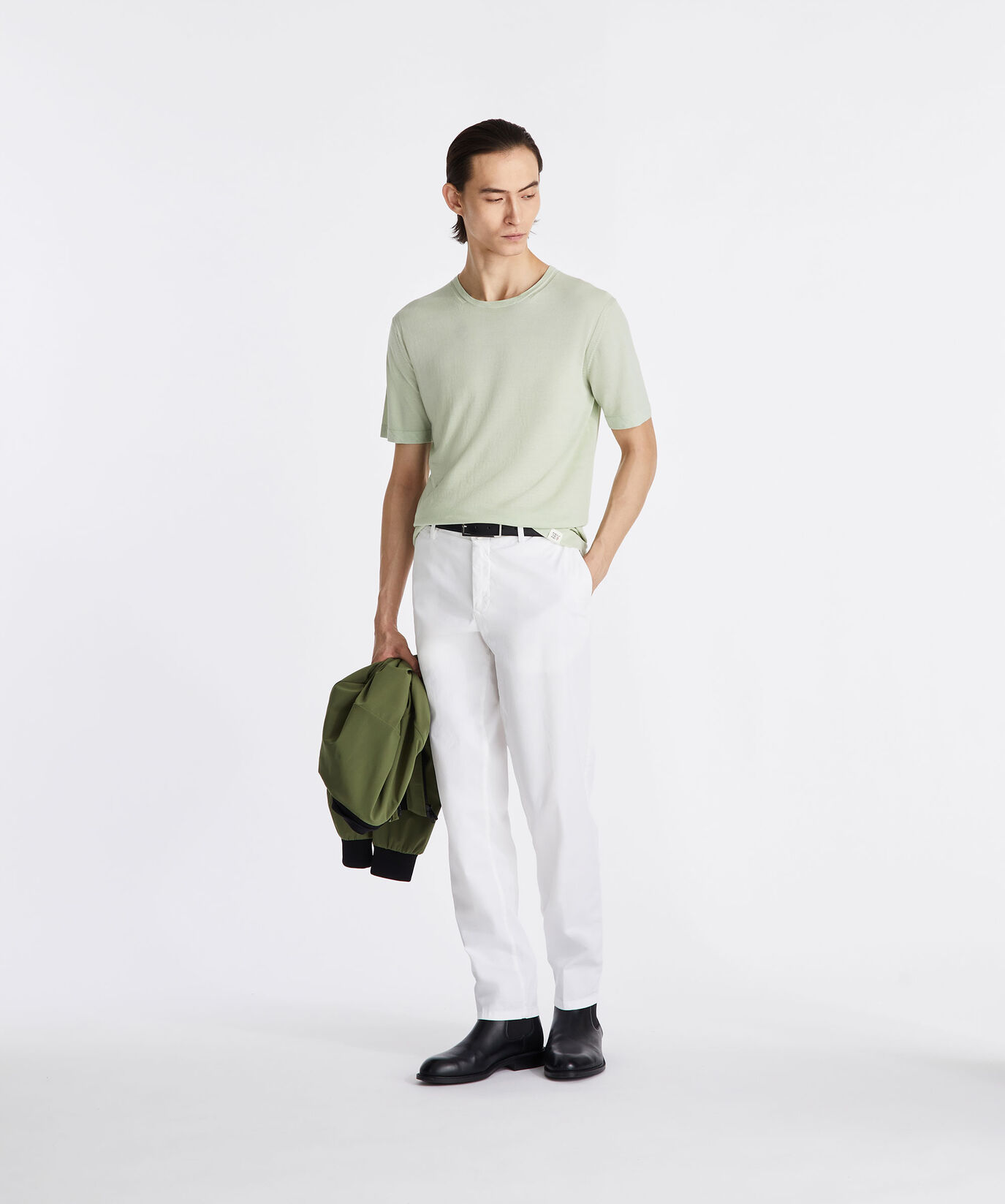 Garment dyed cotton knit T-shirt  Peuterey - large image number 0