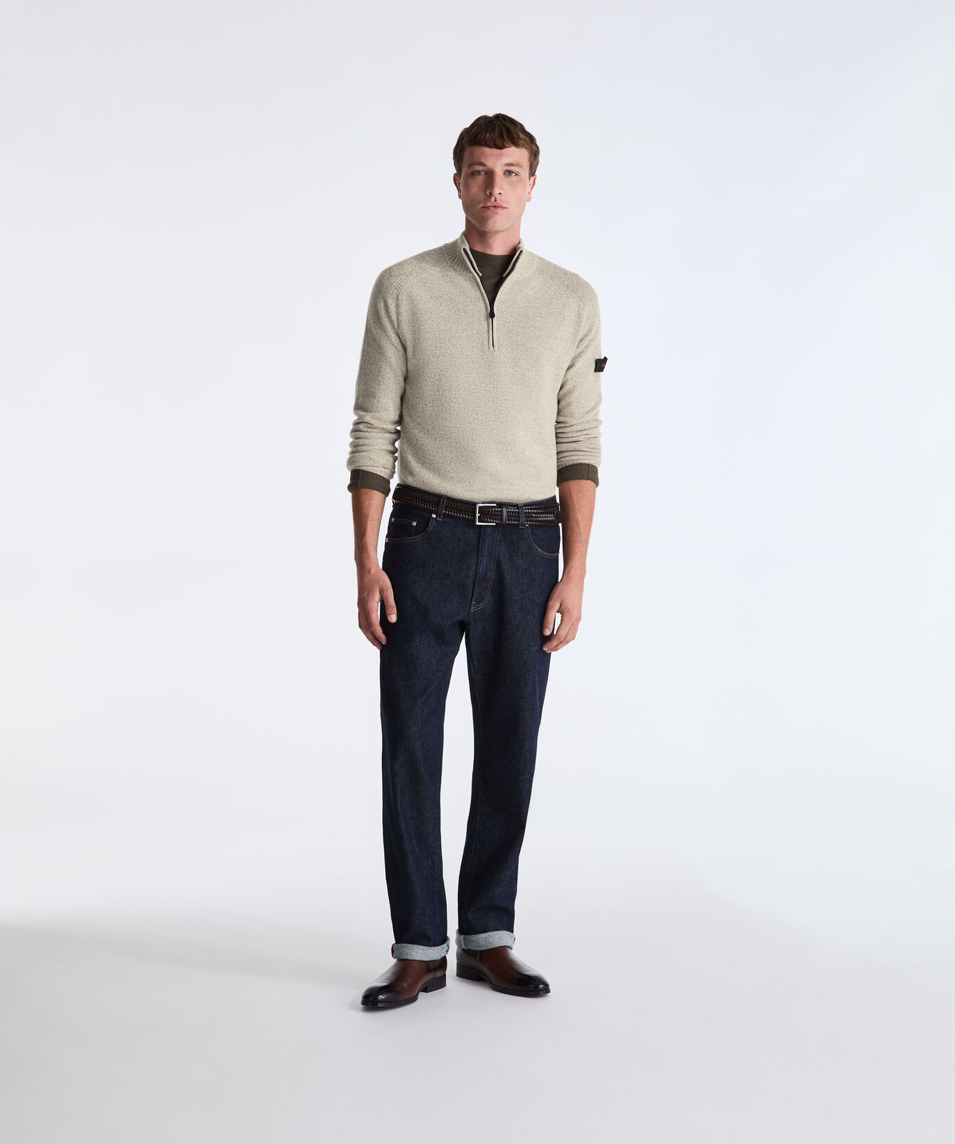 Moulin&eacute; Wool Sweater with Half Zip  Peuterey - large image number 0