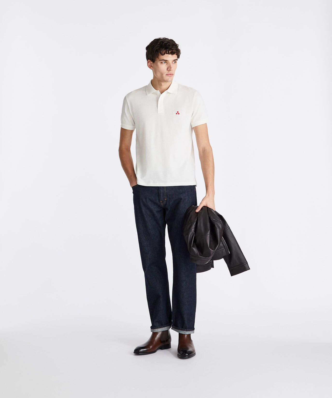 Cotton pique polo shirt with embroidered logo  Peuterey - large image number 0