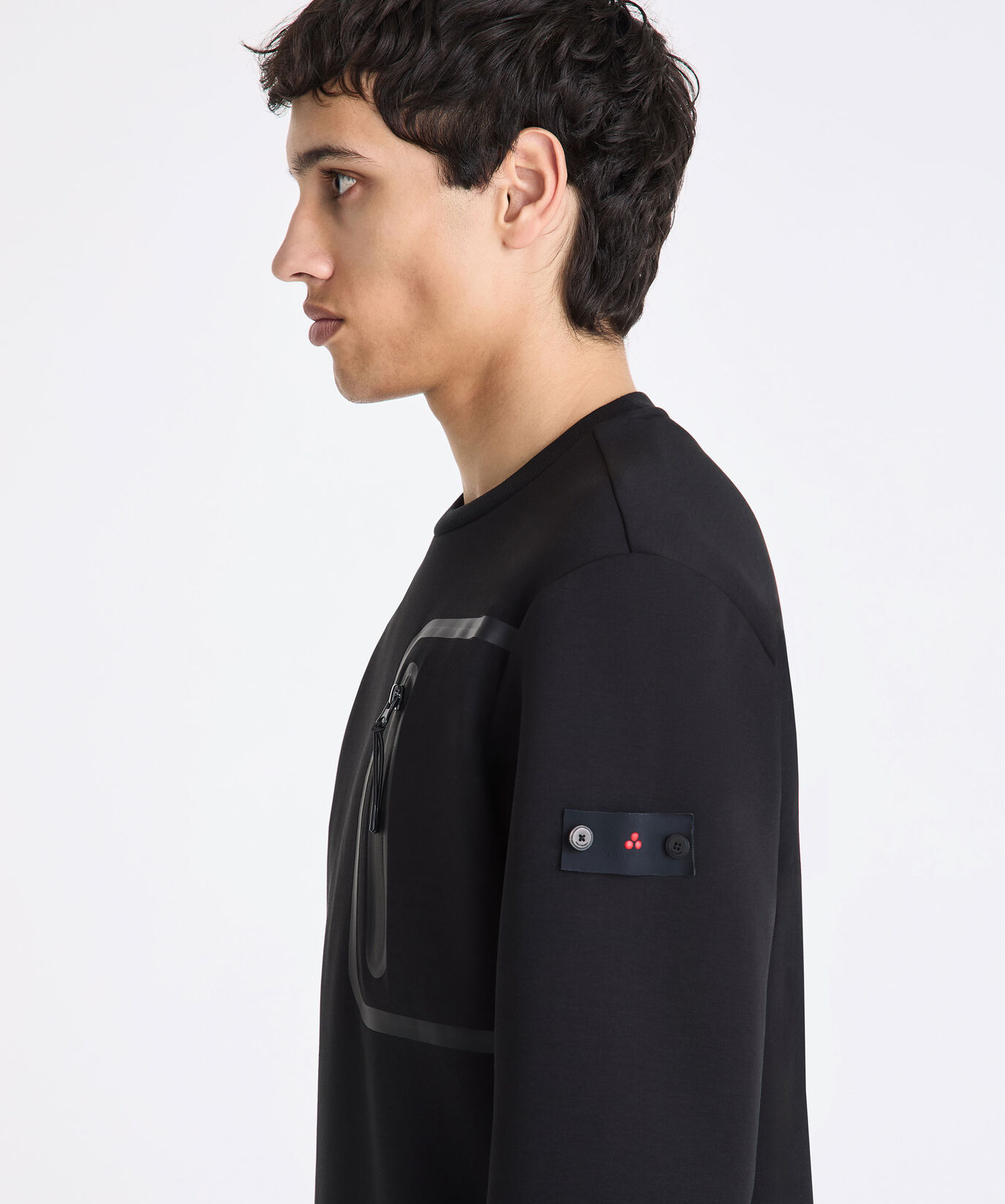 Felpa con taschino e nastrature  Peuterey - large