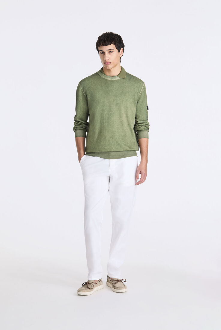 Garment-dyed cotton knit sweater  Peuterey - medium