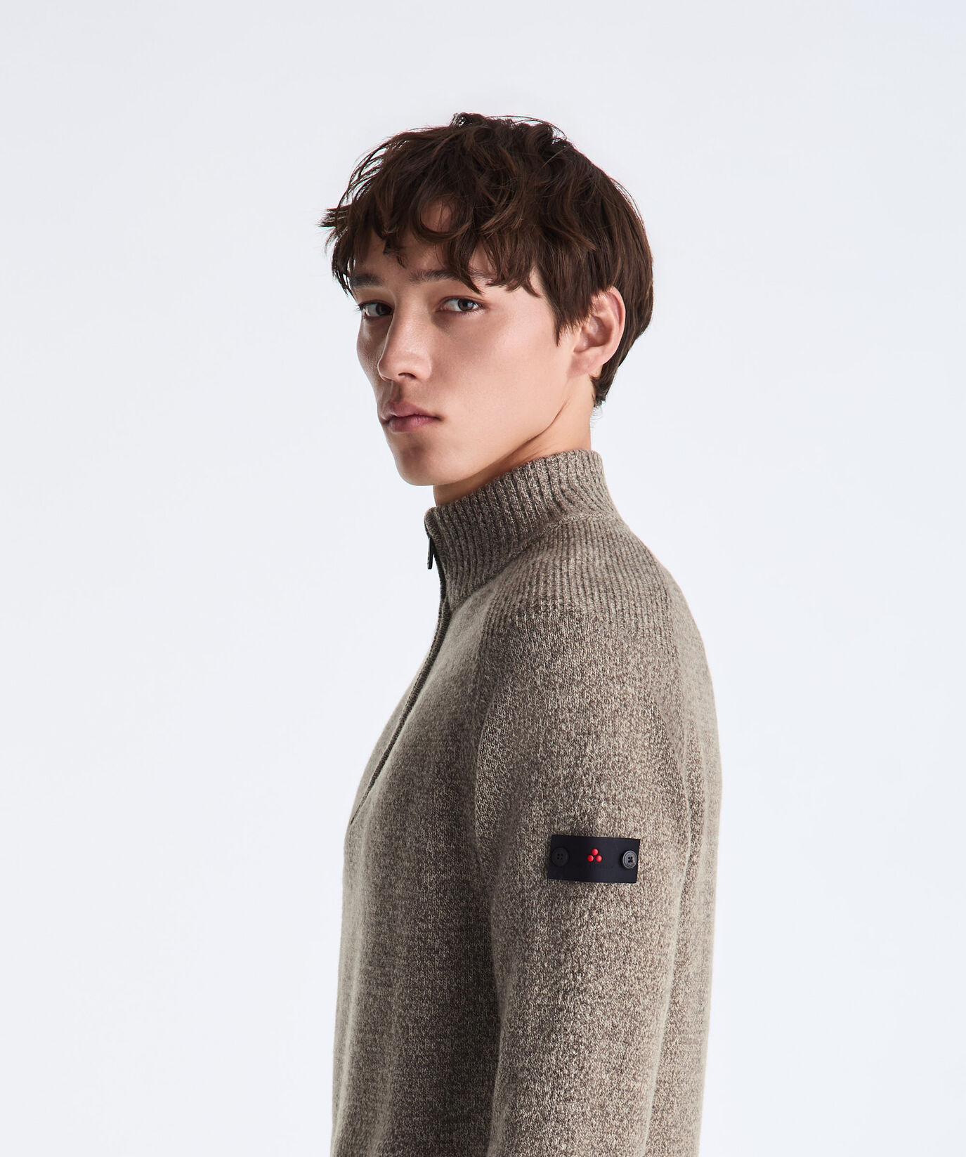 Moulin&eacute; Wool Sweater with Half Zip  Peuterey - large