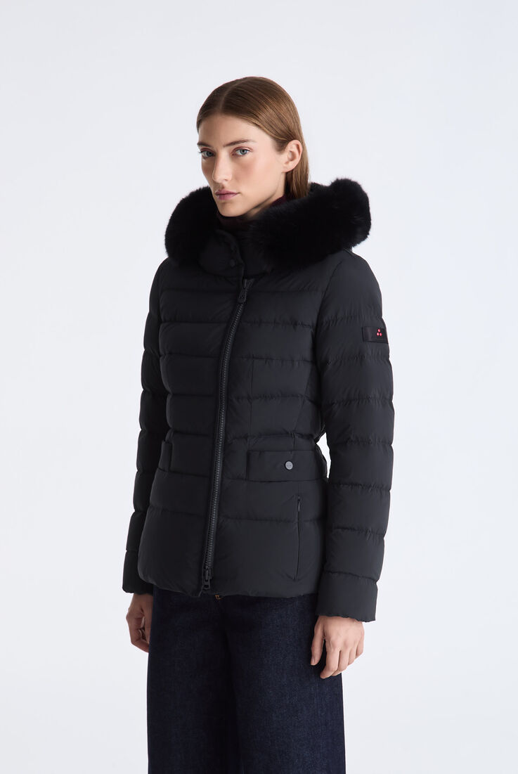 Short Hooded Down Jacket with Fur  Peuterey - medium