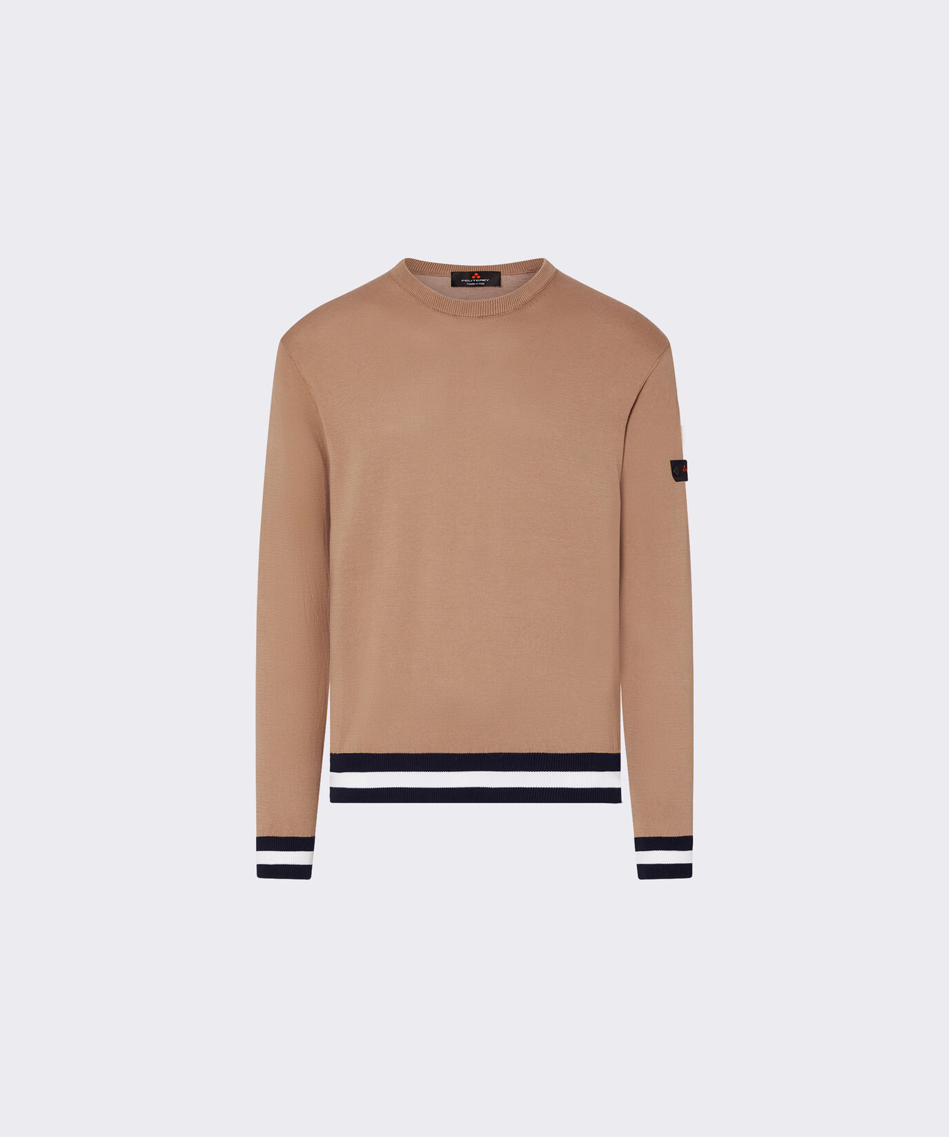 Maglia in tricot di cotone con dettagli a contrasto  Peuterey - large