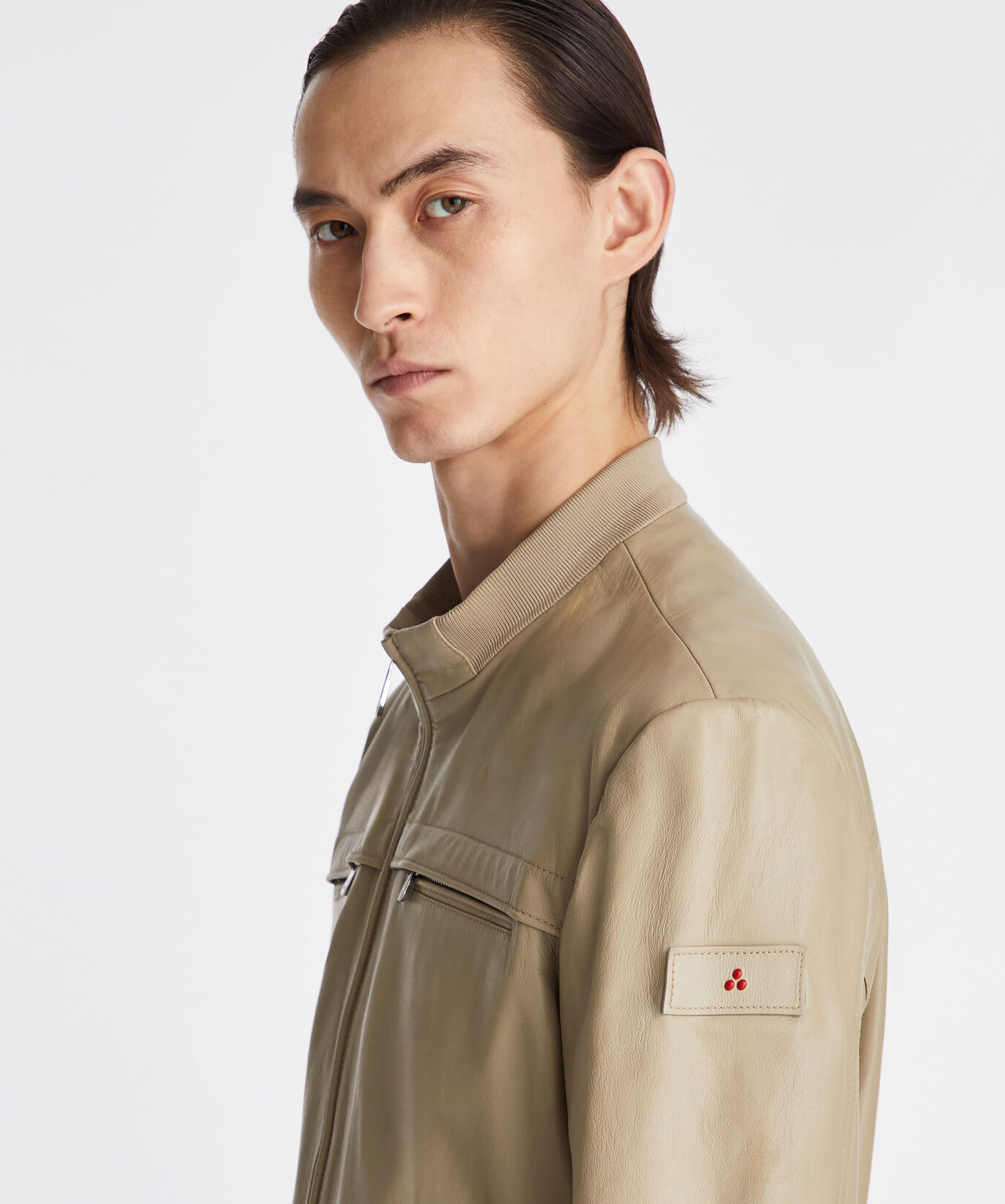 Leather jacket with chest pockets  Peuterey - large