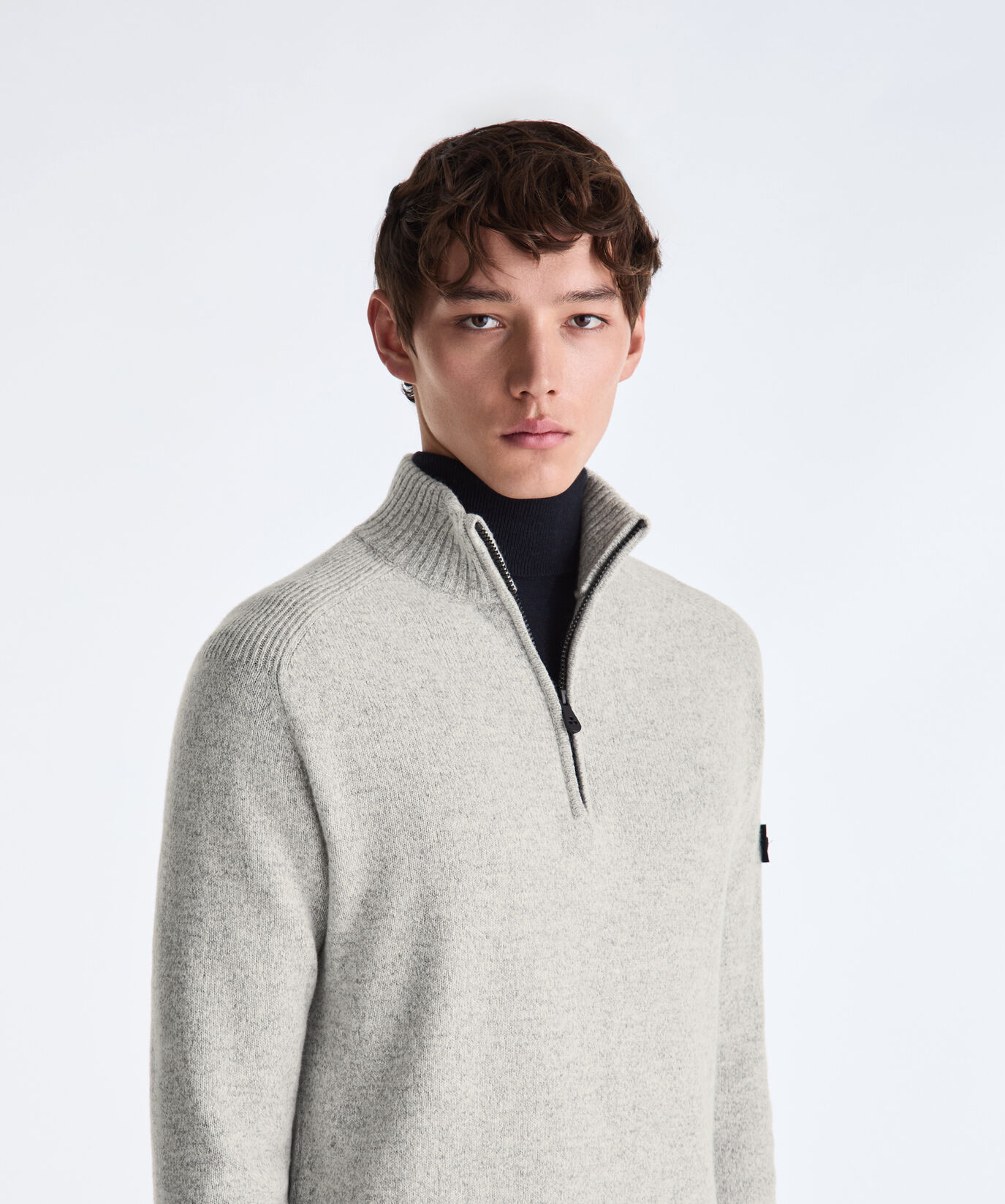 Moulin&eacute; Wool Sweater with Half Zip  Peuterey - large image number 4
