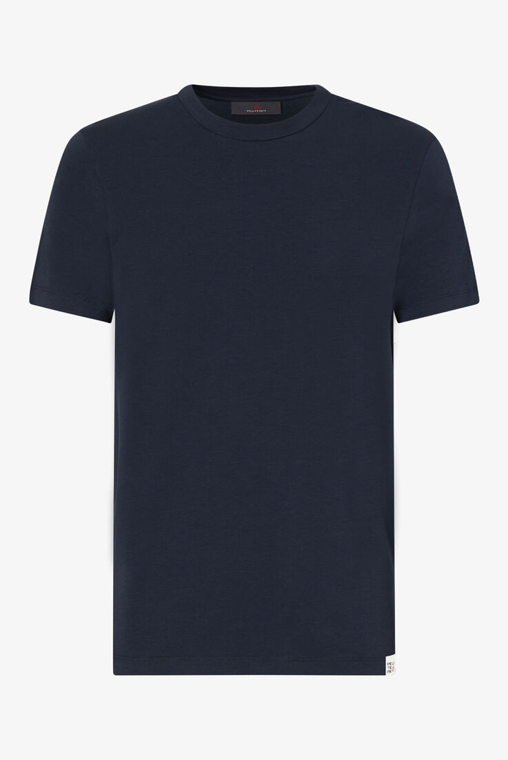 Stretch cotton T-shirt with printed logo  Peuterey - still-fondo-neutro