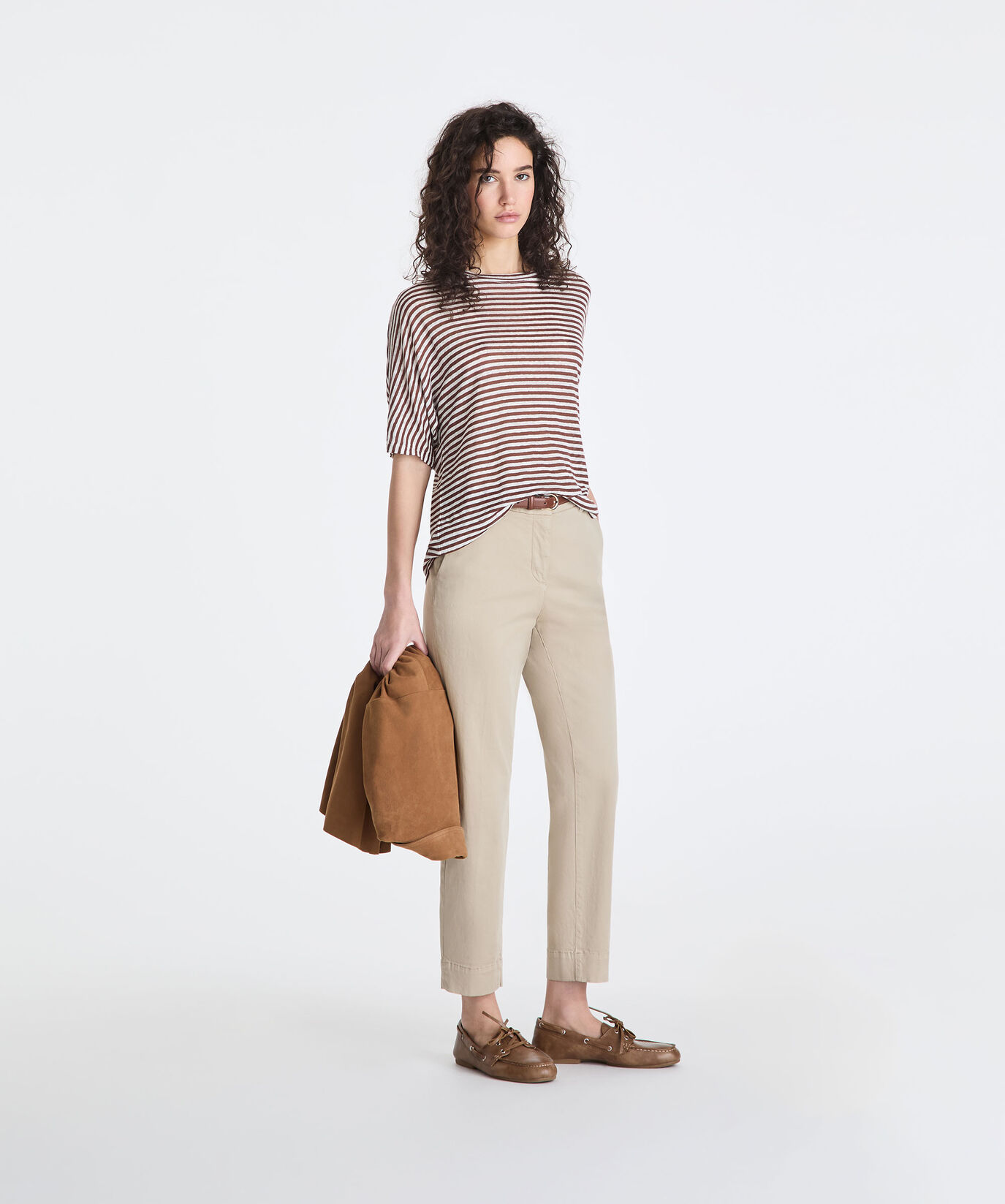 Linen blend striped T-shirt  Peuterey - large image number 0