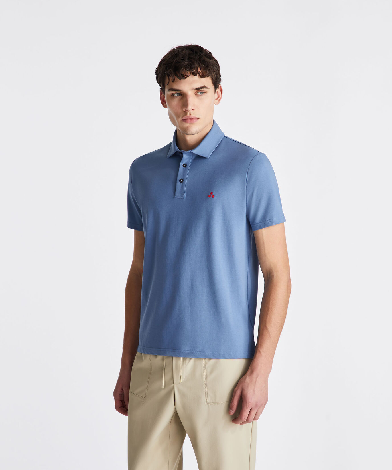 Stretch cotton pique polo shirt  Peuterey - large image number 1