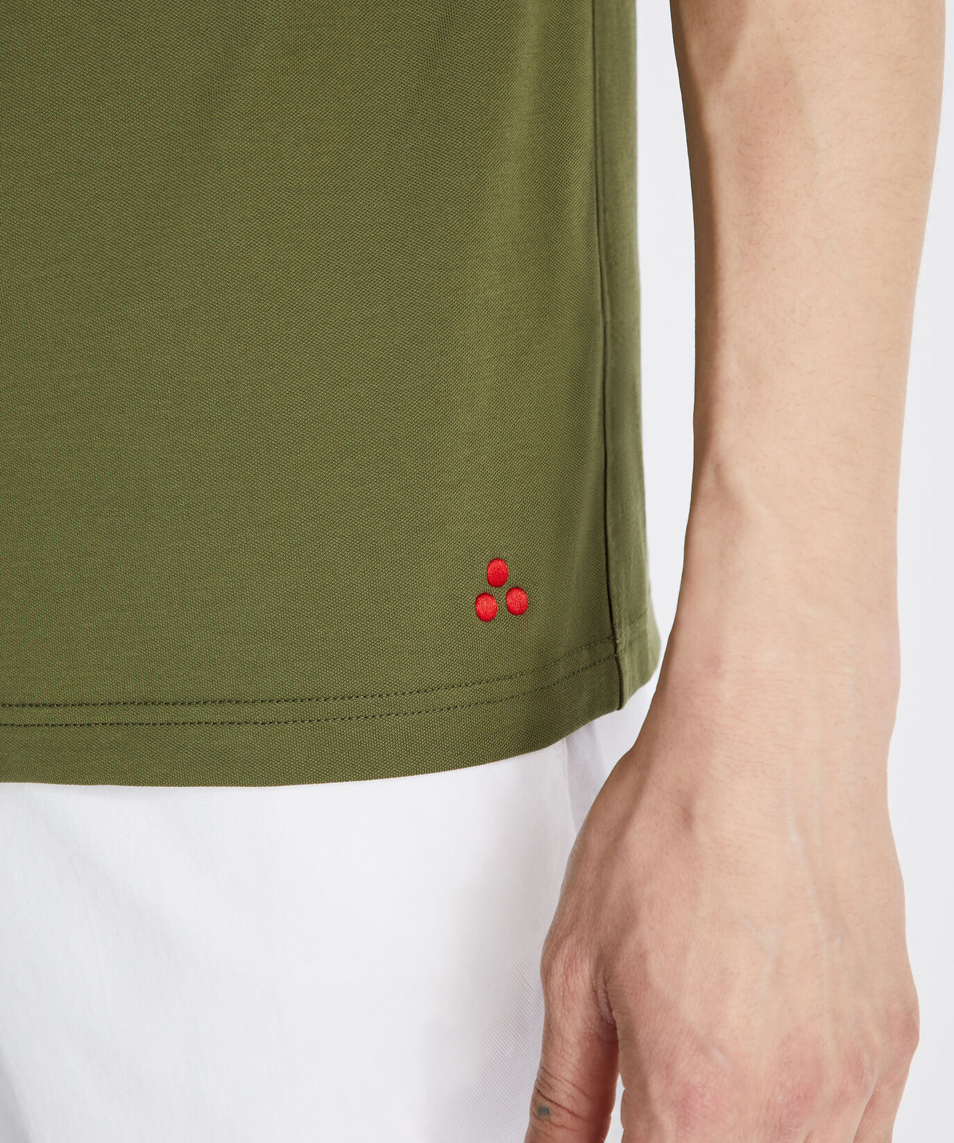 Polo en tricot de coton, au point piqu&eacute;  Peuterey - large