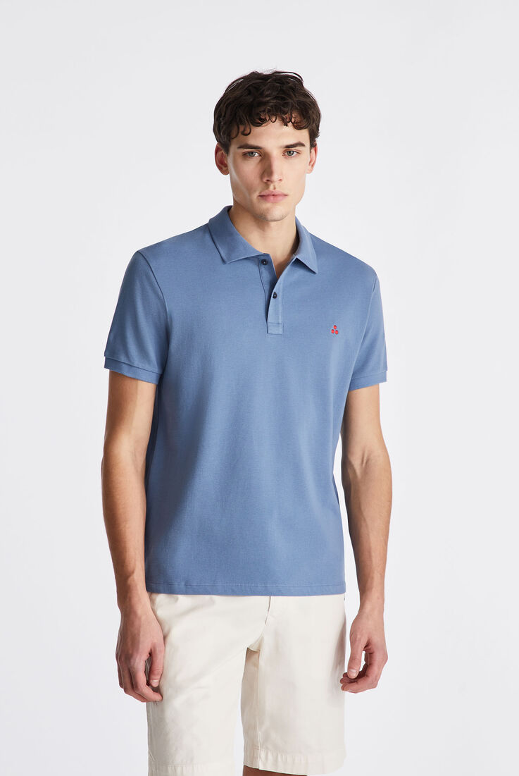 Polo de piqu&eacute; de algod&oacute;n con logo bordado  Peuterey - medium