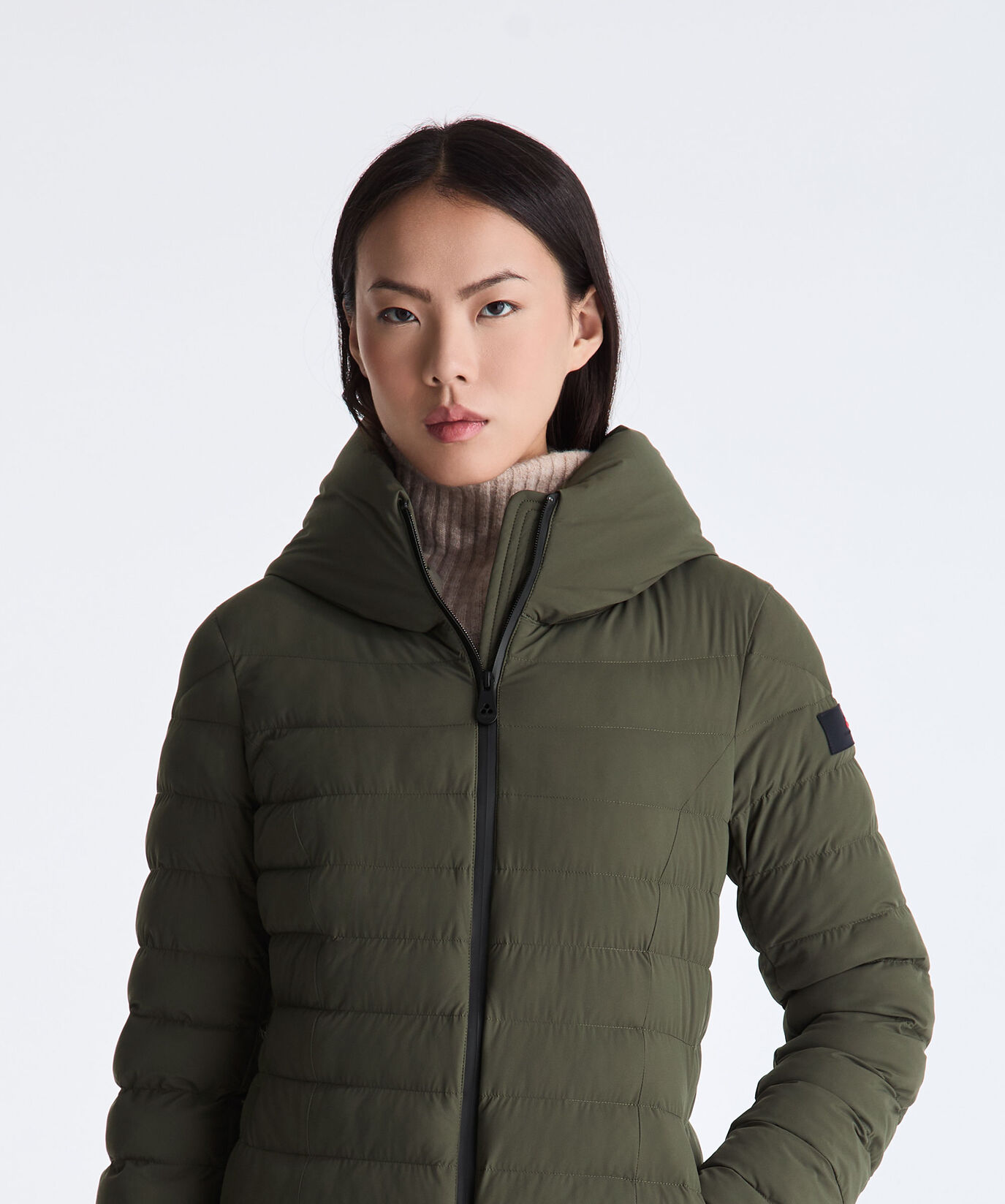 Narrow-Groove Hooded Down Jacket  Peuterey - large
