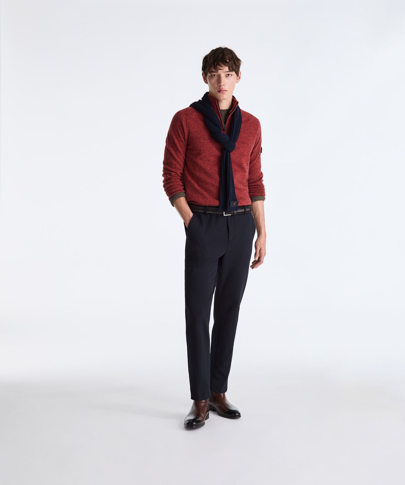 Moulin&eacute; Wool Sweater with Half Zip  Peuterey - large image number 0