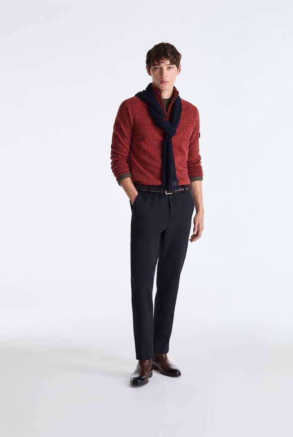 Moulin&eacute; Wool Sweater with Half Zip  Peuterey - medium